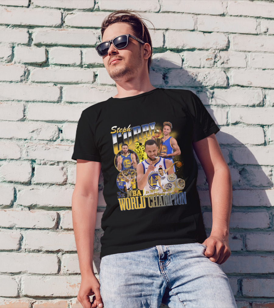 Steph Curry 3x NBA MVP World Champion Greatest Shooter Of All Time T-Shirt