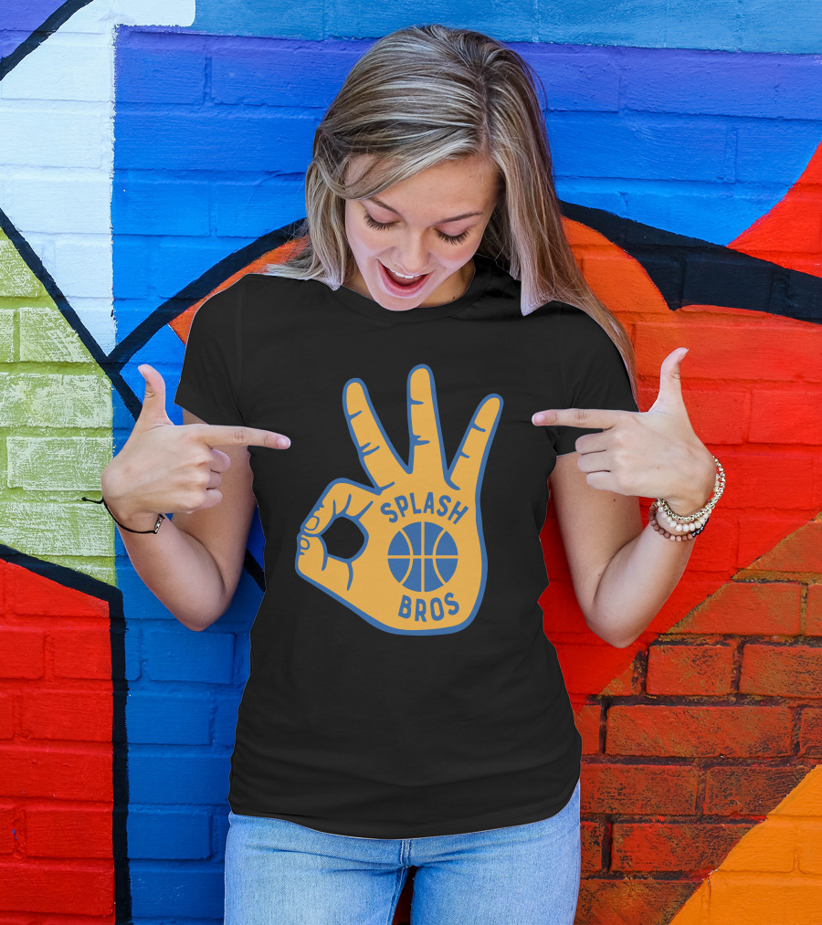 Splash Bros Basketball Foam Finger Logo 3 T-Shirt