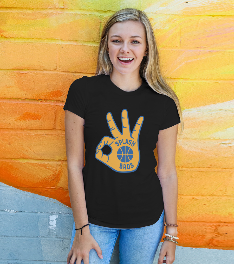 Splash Bros Basketball Foam Finger Logo 3 T-Shirt