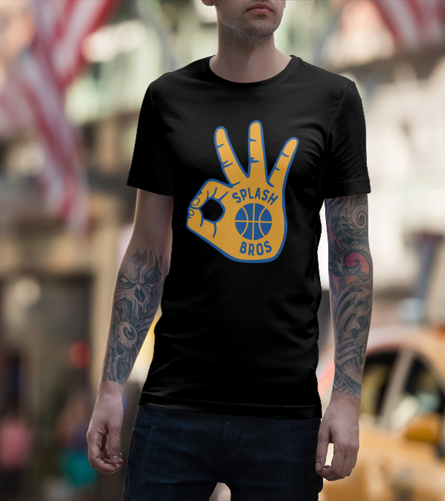 Splash Bros Basketball Foam Finger Logo 3 T-Shirt