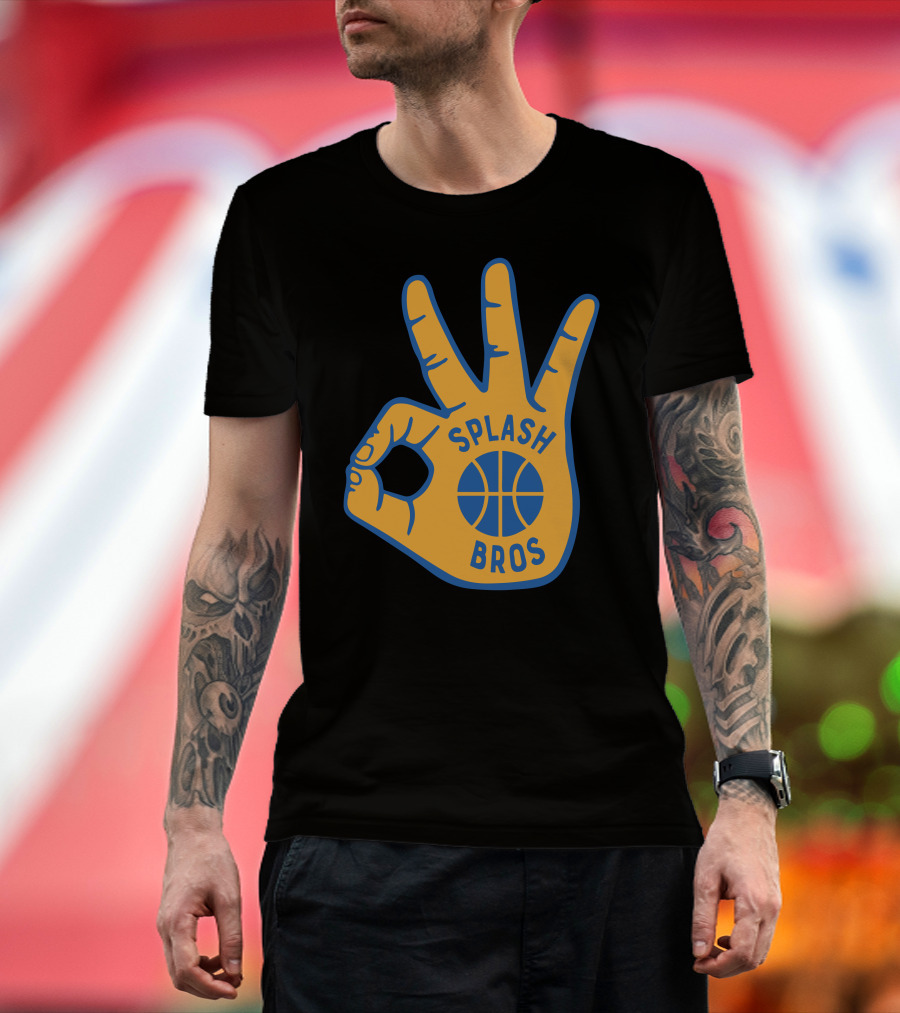 Splash Bros Basketball Foam Finger Logo 3 T-Shirt