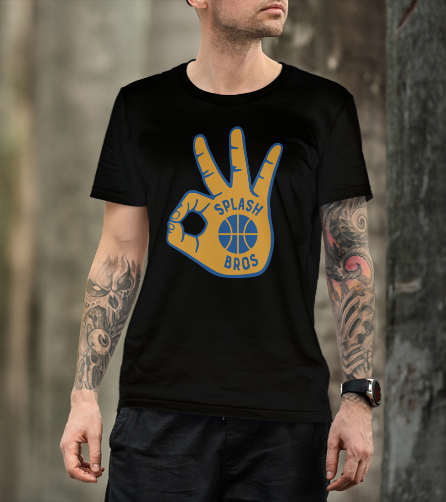 Splash Bros Basketball Foam Finger Logo 3 T-Shirt