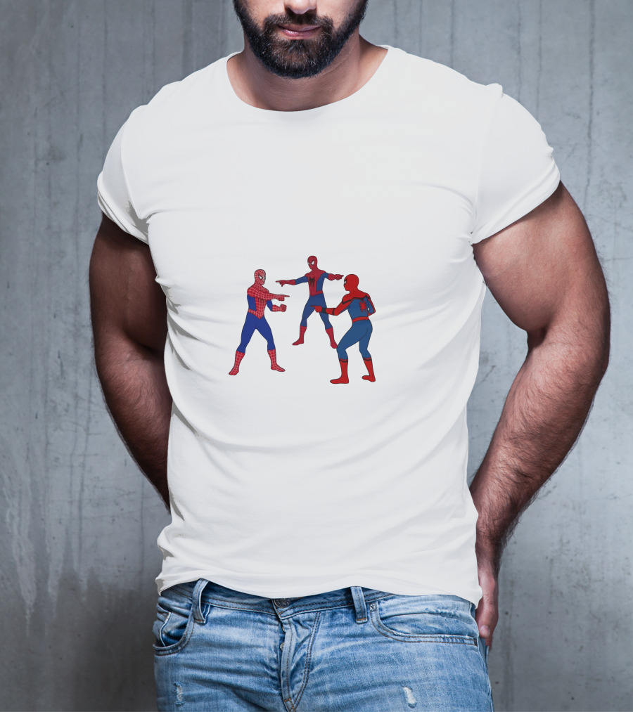 Spidermans No Way Home Pointing Meme Trio T-Shirt