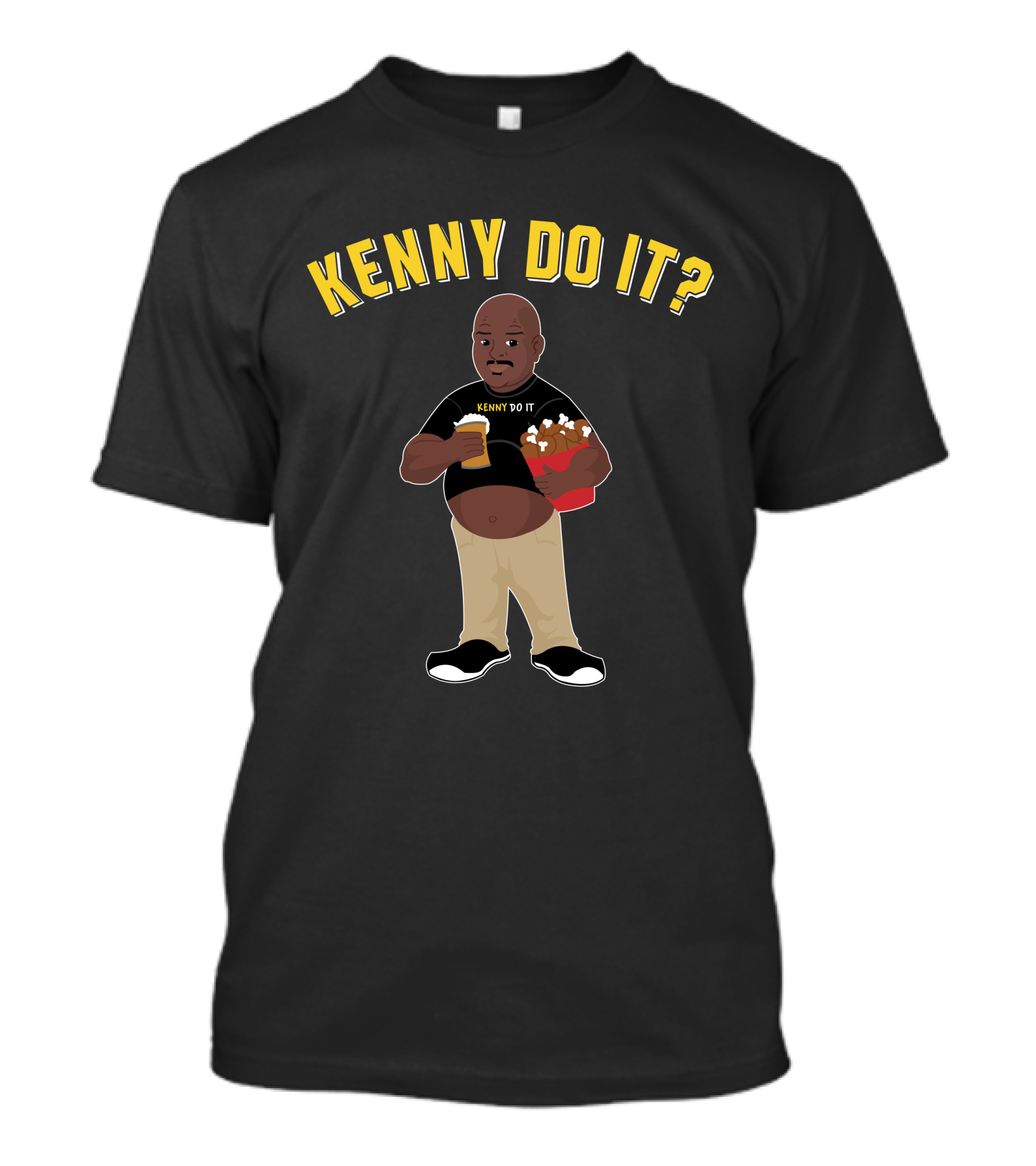 Kenny Do It Funny Guy With Beer And Chicken T-Shirt
