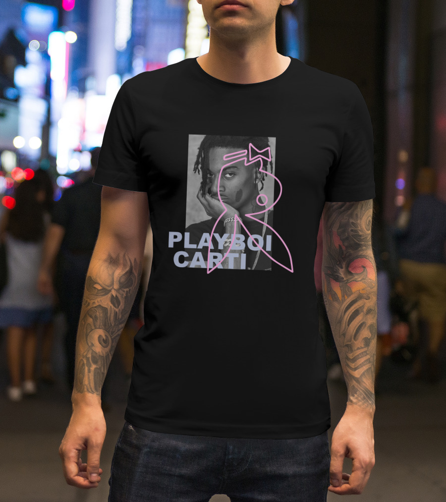 Playboi Carti Rap Music Legend Bunny Face Iconic Image T-Shirt