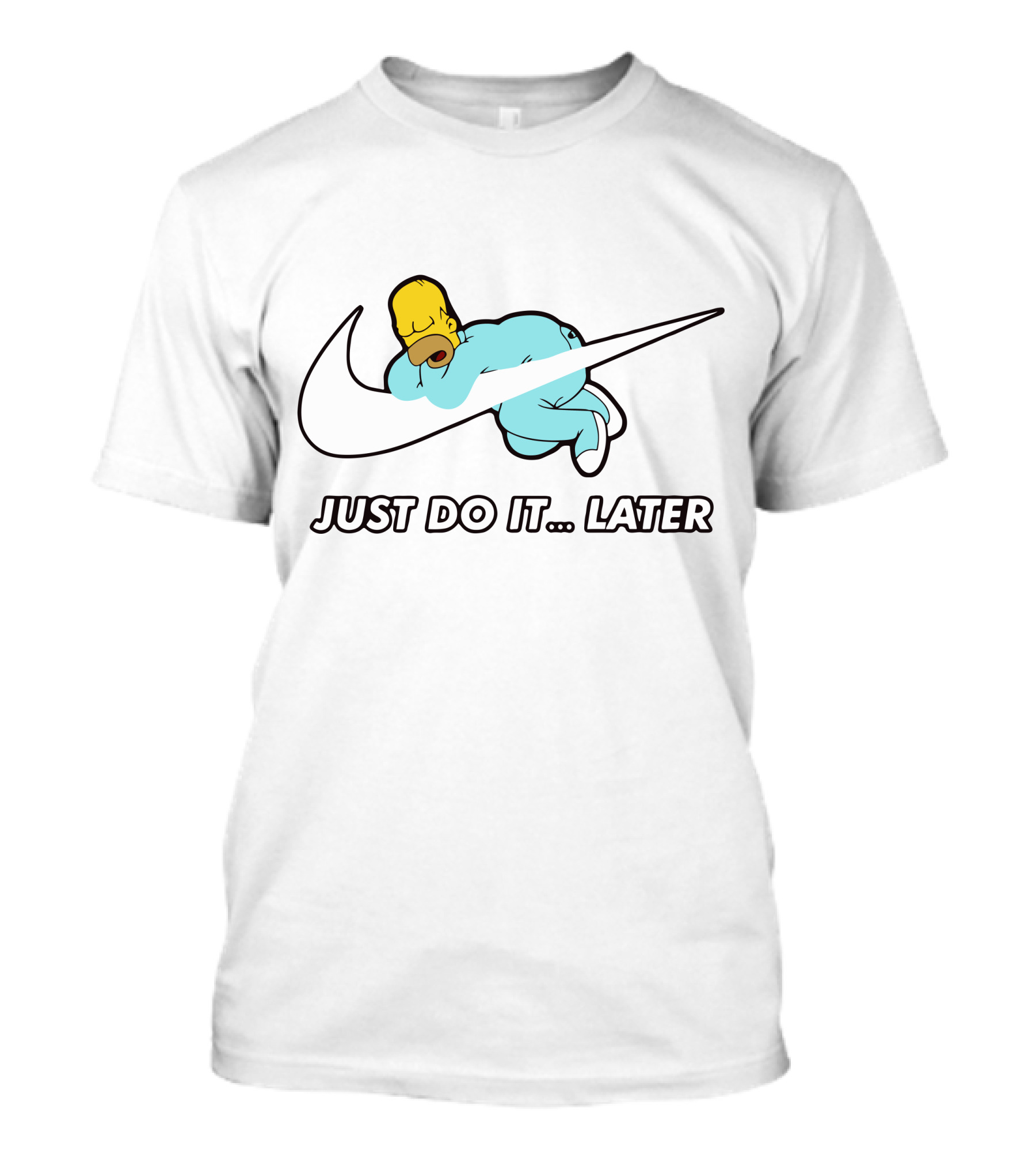 Just Do It Later Simpsons Homer Sleeping T-Shirt