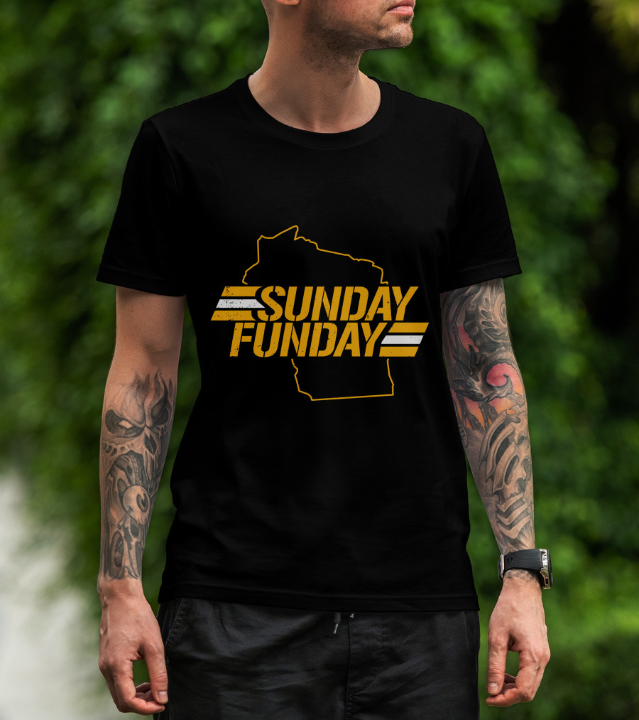Sunday Funday Wisconsin Green Bay Packers T-Shirt