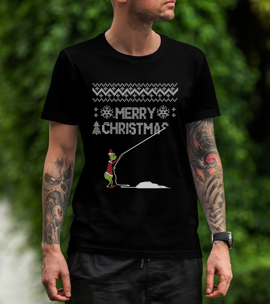 Merry Christmas Grinch Santa T-Shirt
