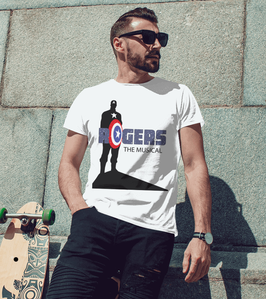 Rogers The Musical Captain America Shield T-Shirt