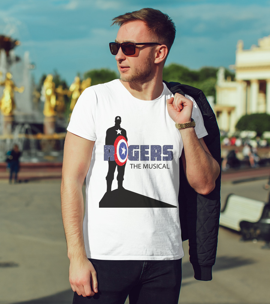 Rogers The Musical Captain America Shield T-Shirt