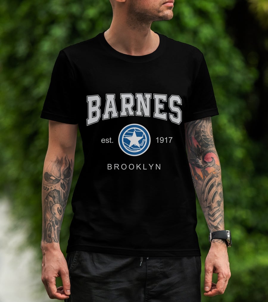 Barnes Est 1917 Brooklyn Star Emblem T-Shirt