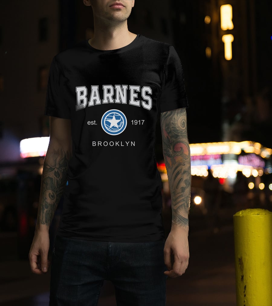 Barnes Est 1917 Brooklyn Star Emblem T-Shirt
