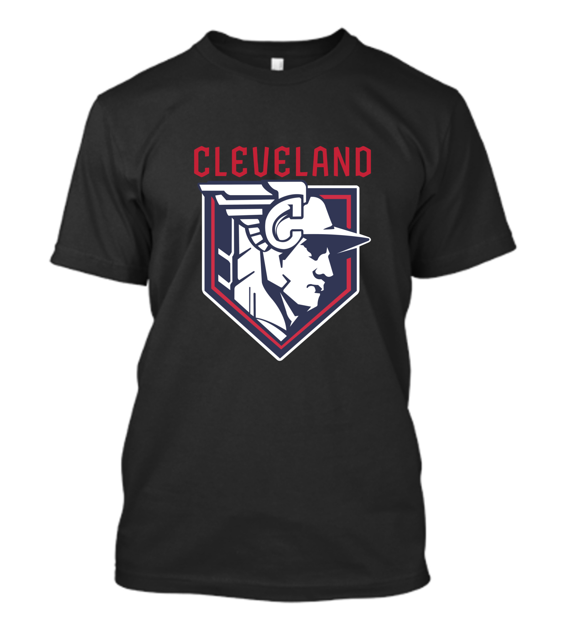 Cleveland Guardian-Inspired Baseball Emblem T-Shirt