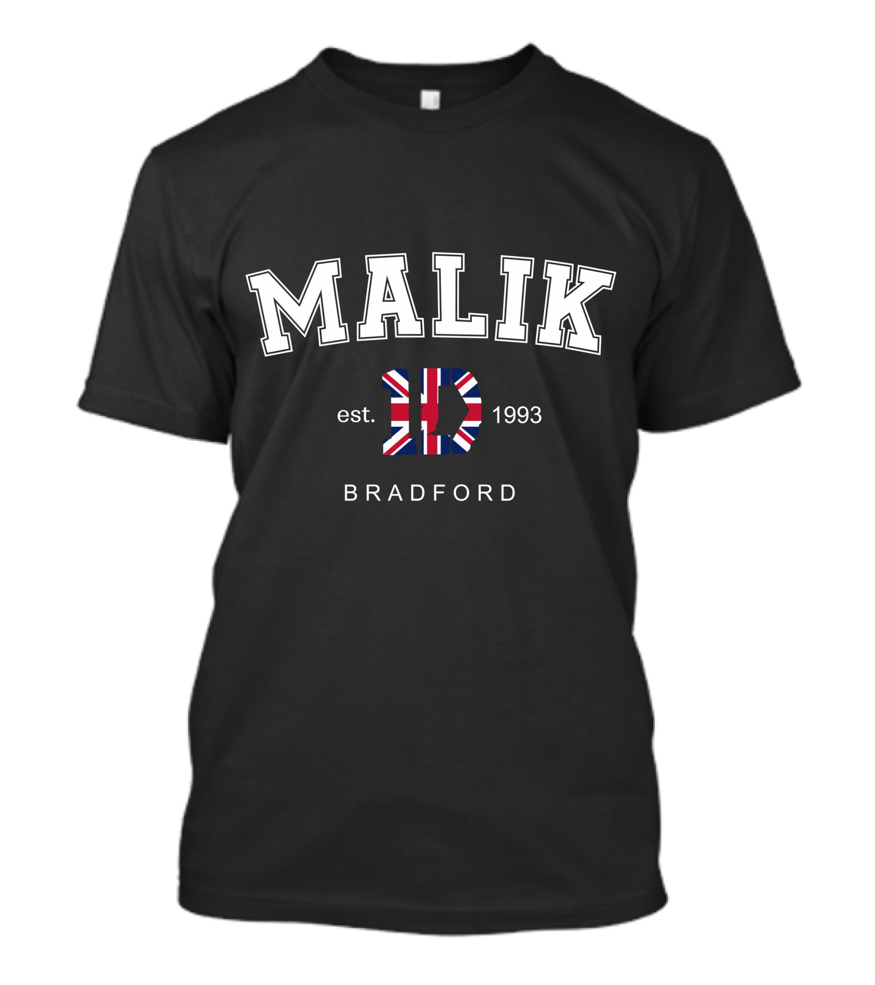 Malik Est 1993 Bradford One Direction Union Jack T-Shirt
