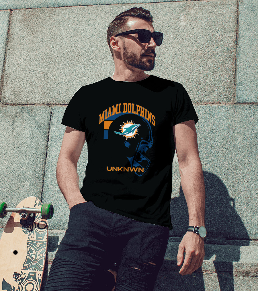 Miami Dolphins UNKNWN Football Helmet T-Shirt