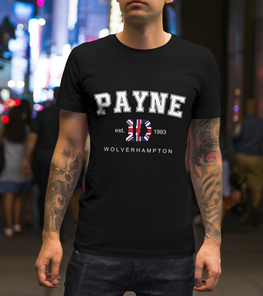 Payne Est 1993 1D Wolverhampton Union Jack T-Shirt
