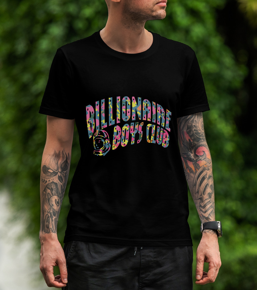 Billionaire Boys Club Colorful Confetti Arch With Astronaut Helmet T-Shirt