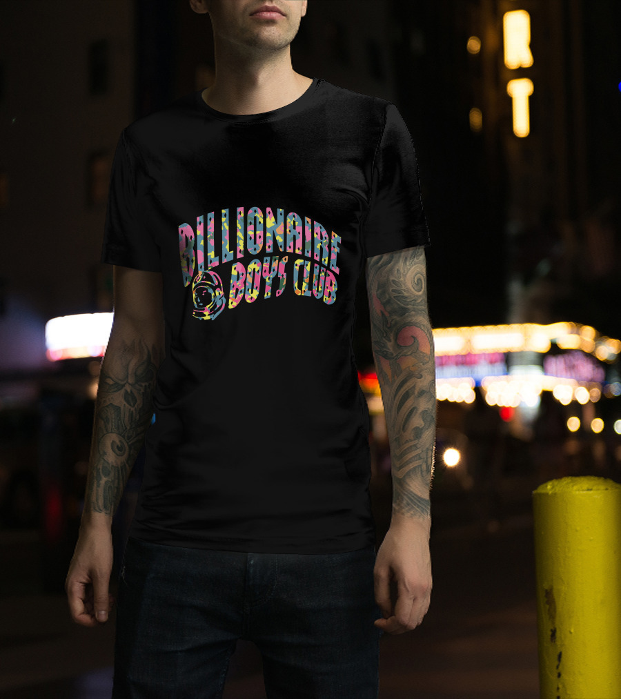 Billionaire Boys Club Colorful Confetti Arch With Astronaut Helmet T-Shirt