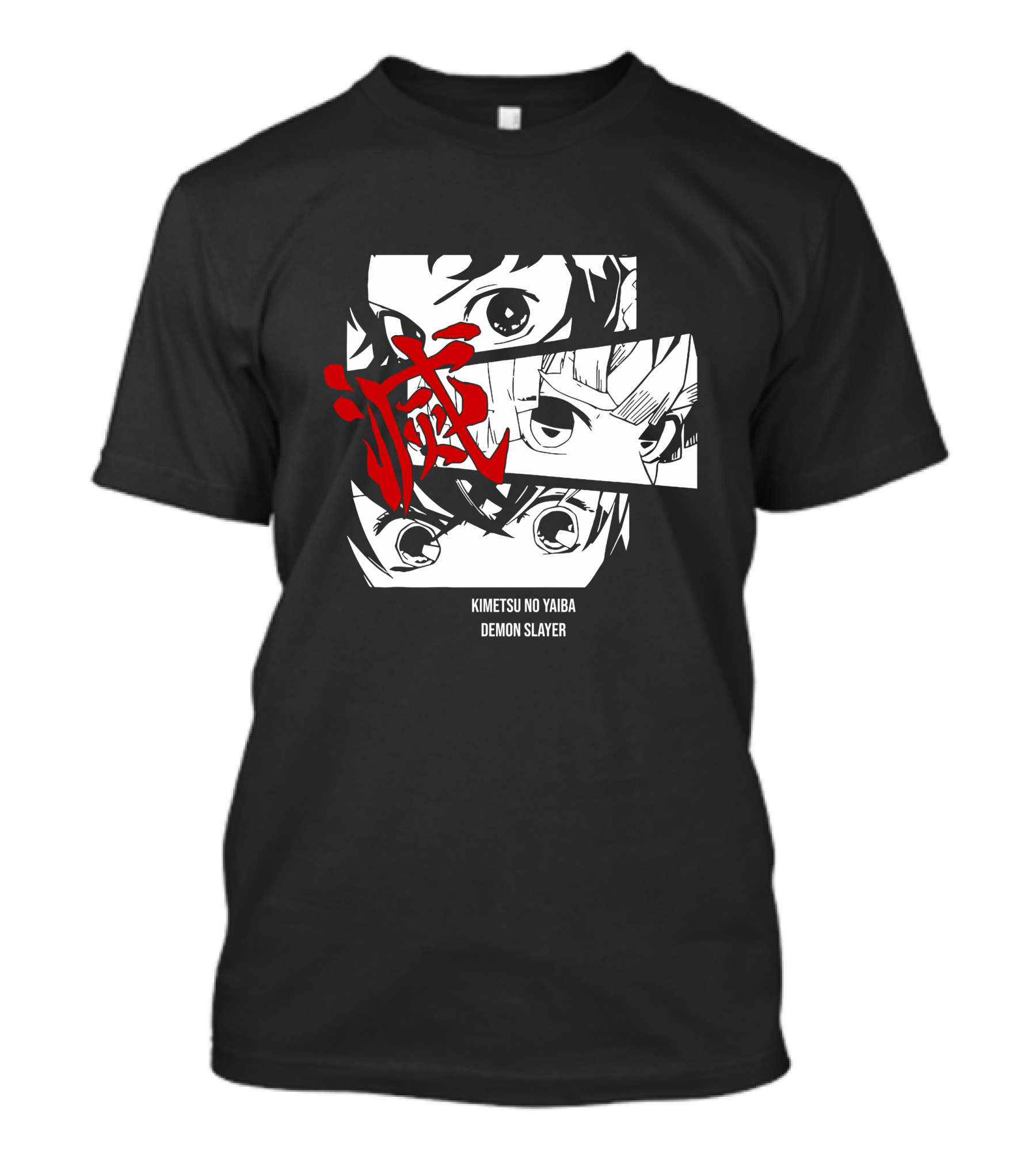 Kimetsu No Yaiba Demon Slayer Manga Panel Art Eyes T-Shirt