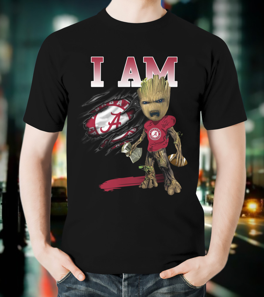 I Am Alabama Football Groot T-Shirt