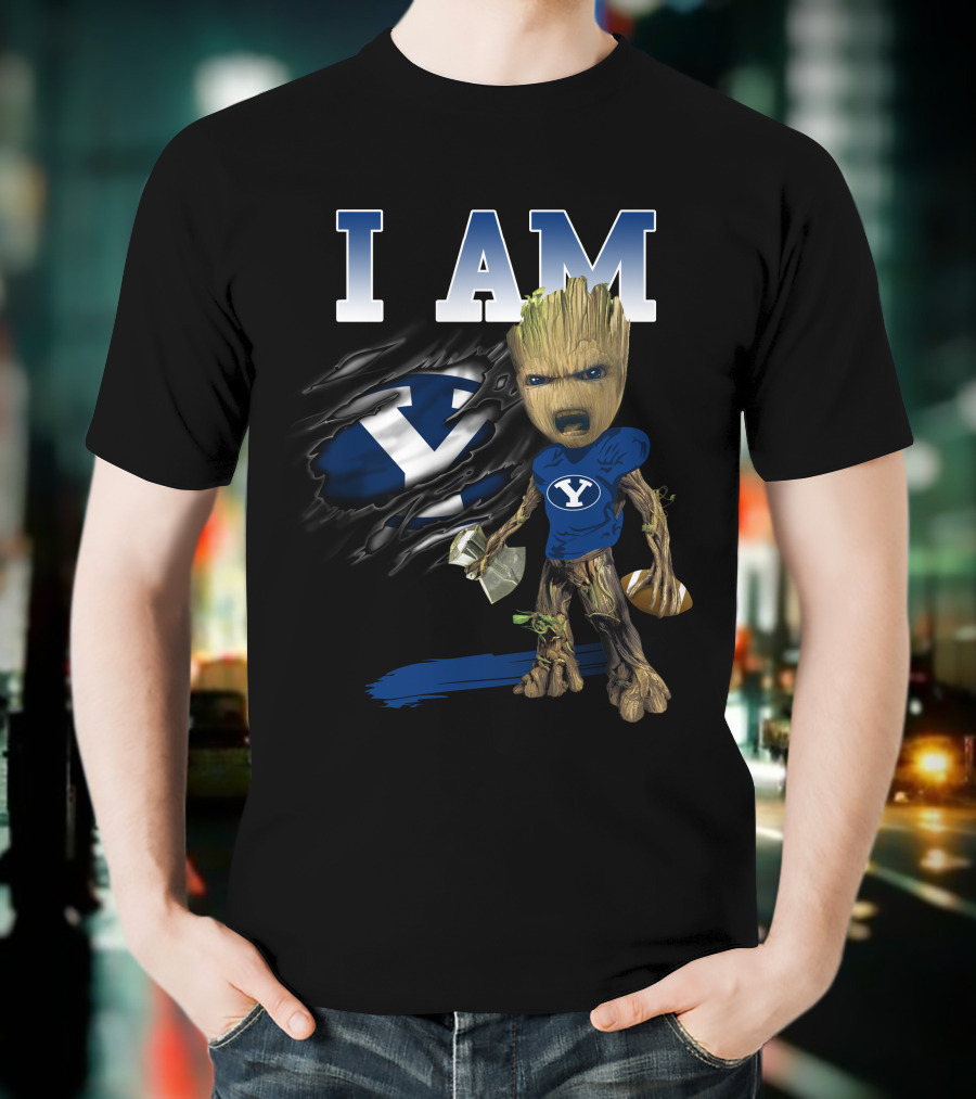 I Am Groot Byu Cougars Football T-Shirt