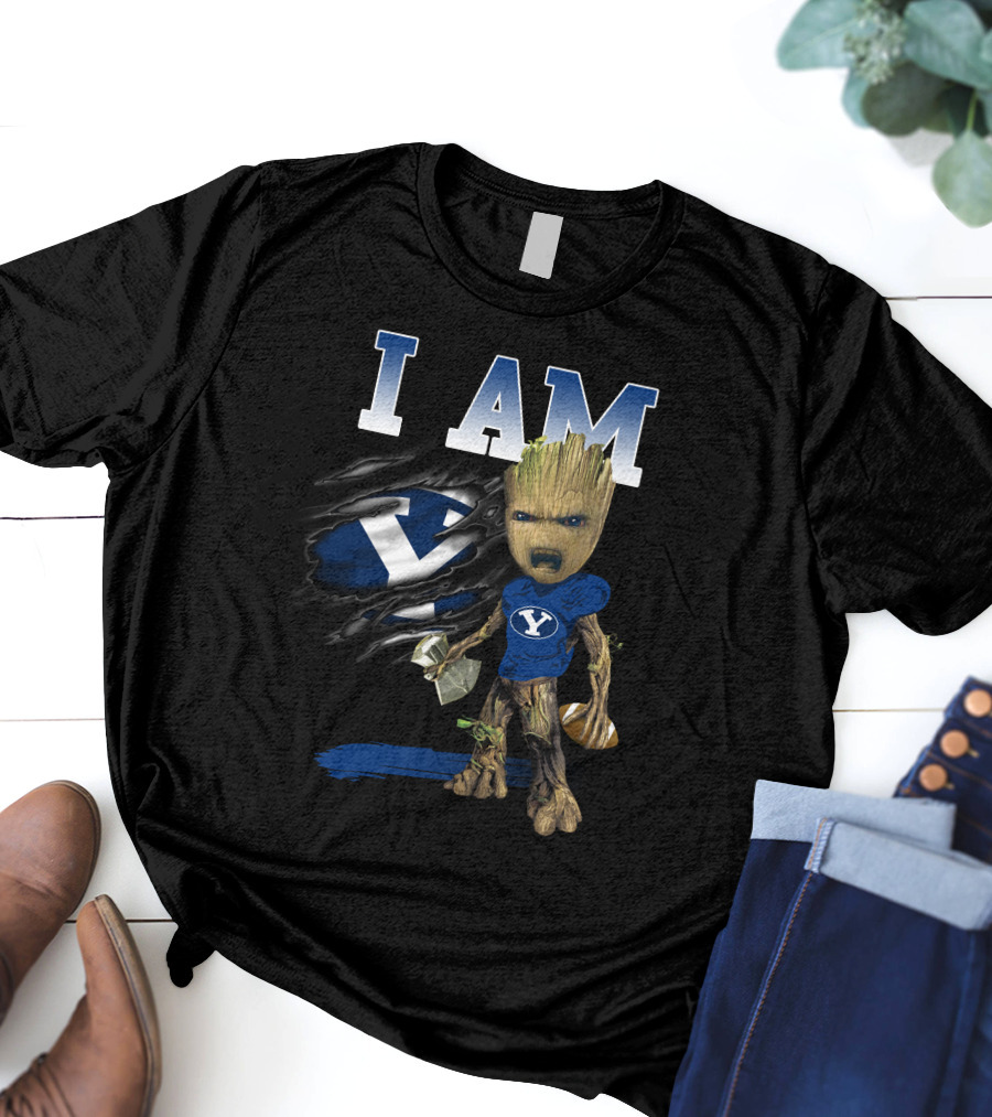 I Am Groot Byu Cougars Football T-Shirt