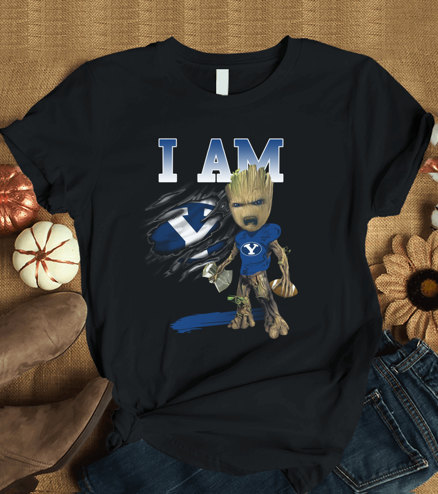 I Am Groot Byu Cougars Football T-Shirt