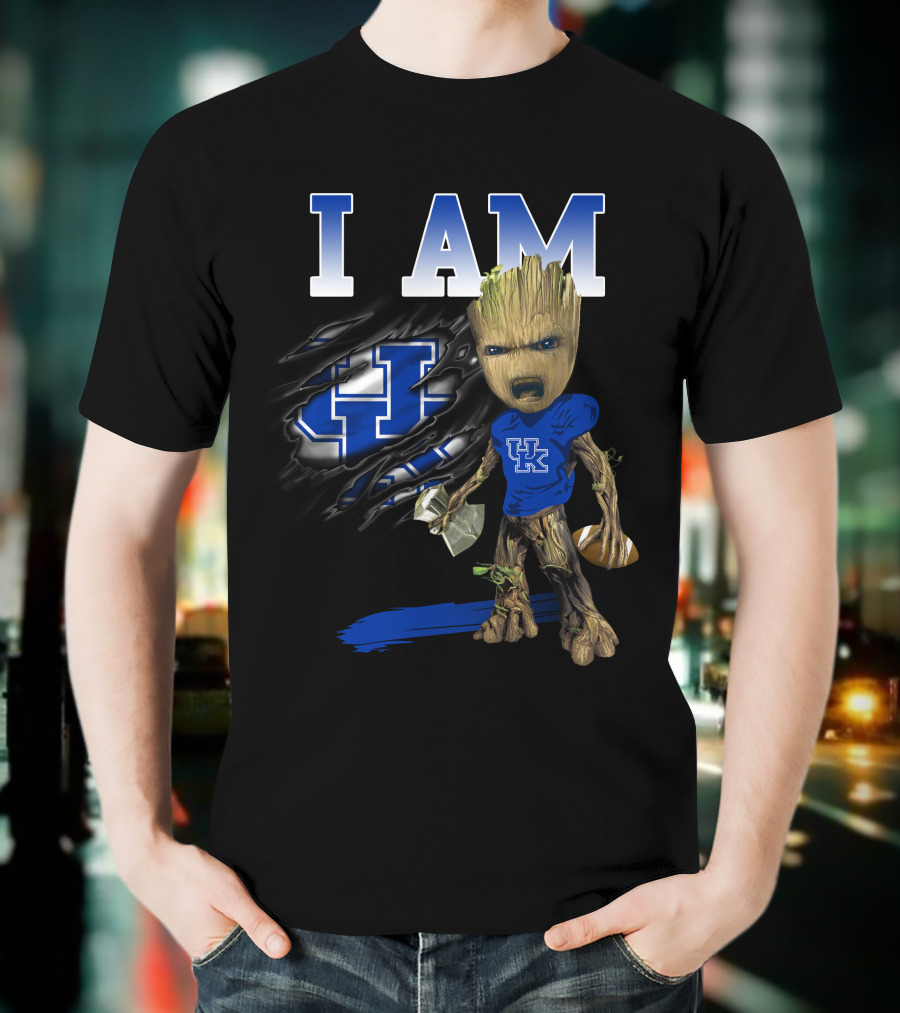 I Am Uk Groot Kentucky Wildcats Football T-Shirt