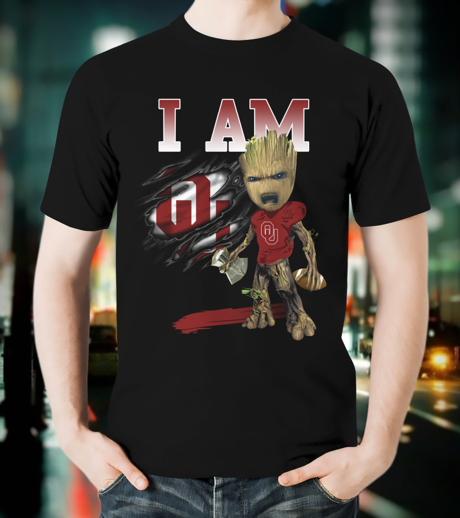 I Am Ou Groot Football T-Shirt