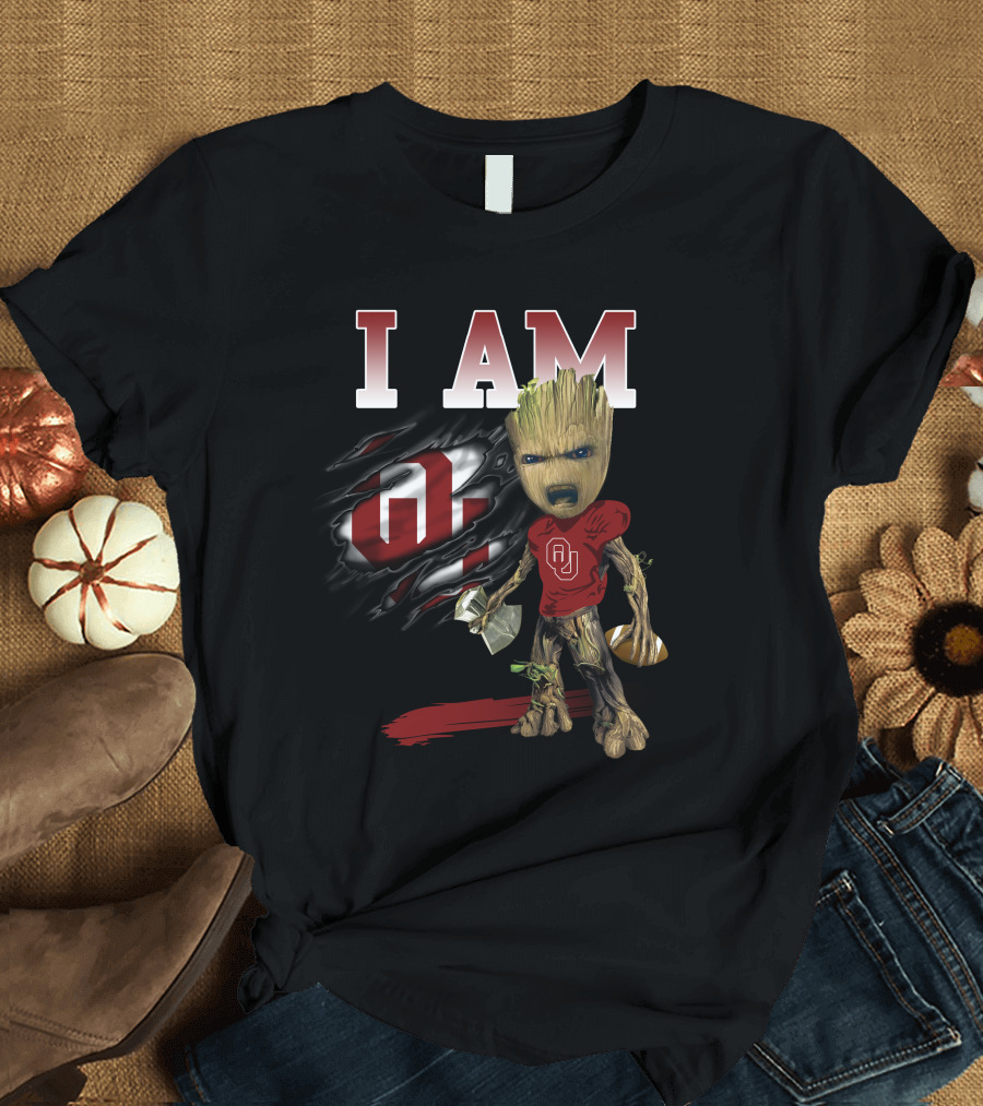 I Am Ou Groot Football T-Shirt