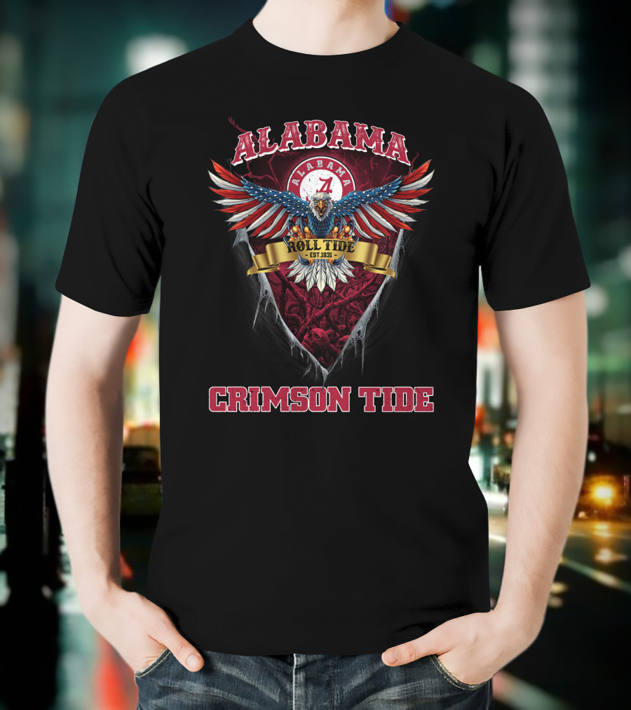 Alabama Roll Tide Eagle Est. 1831 Crimson Tide T-Shirt