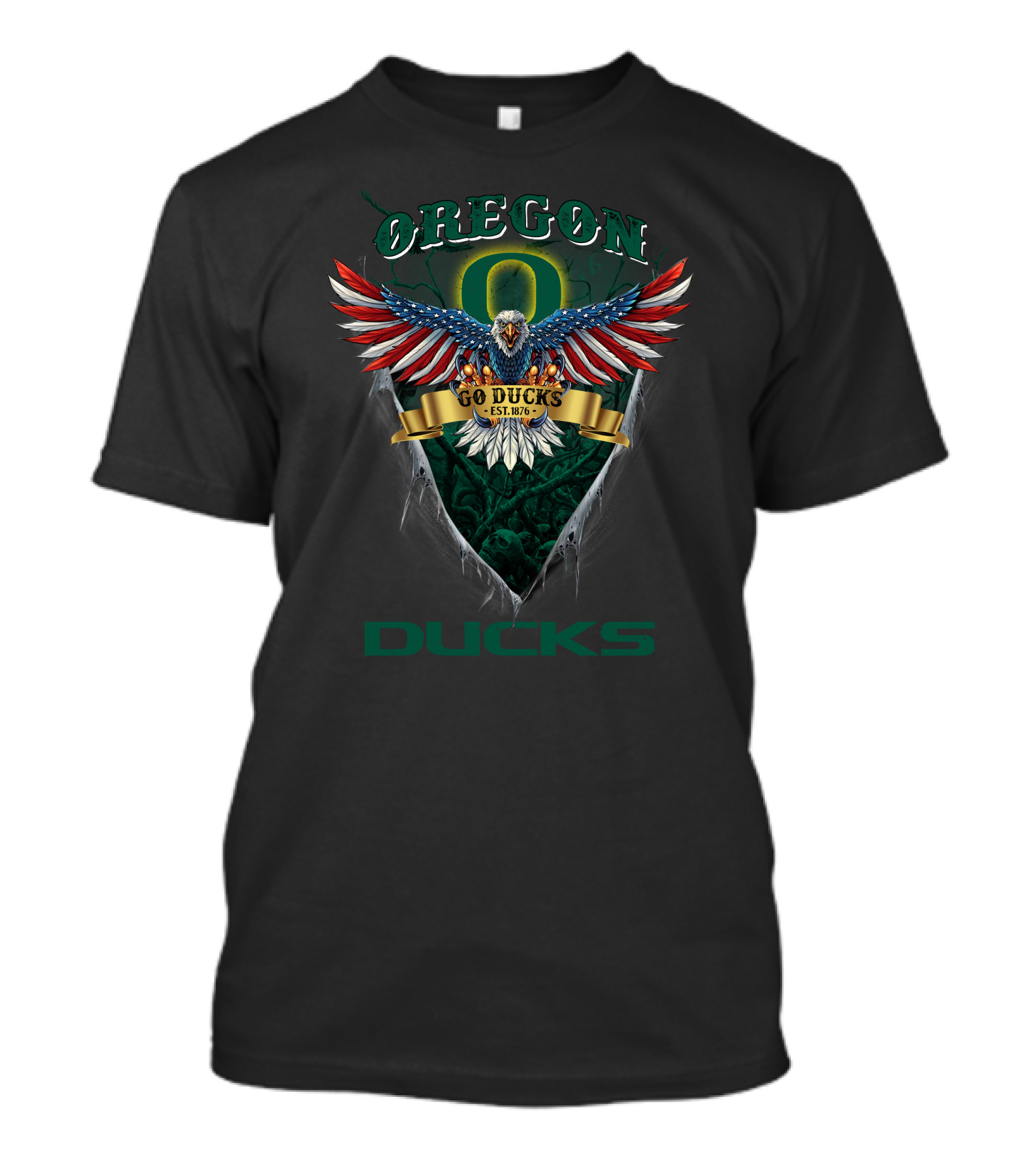 Oregon Ducks Go Ducks Eagle Est. 1876 T-Shirt