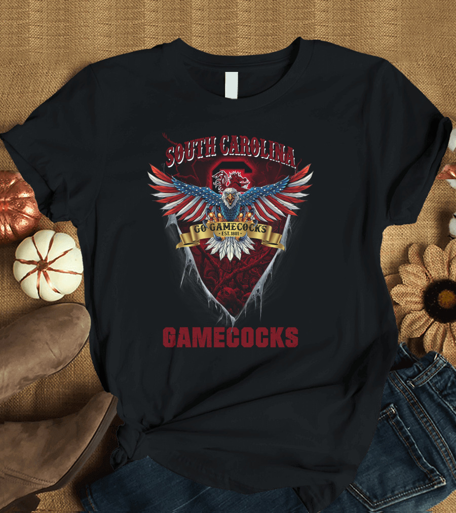 South Carolina Gamecocks Eagle Go Gamecocks Est. 1801 T-Shirt