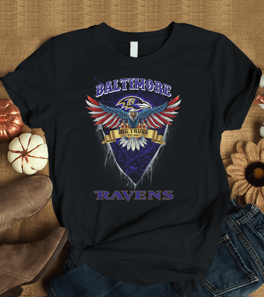 Baltimore Ravens Big Truss Eagle Est. 1996 T-Shirt