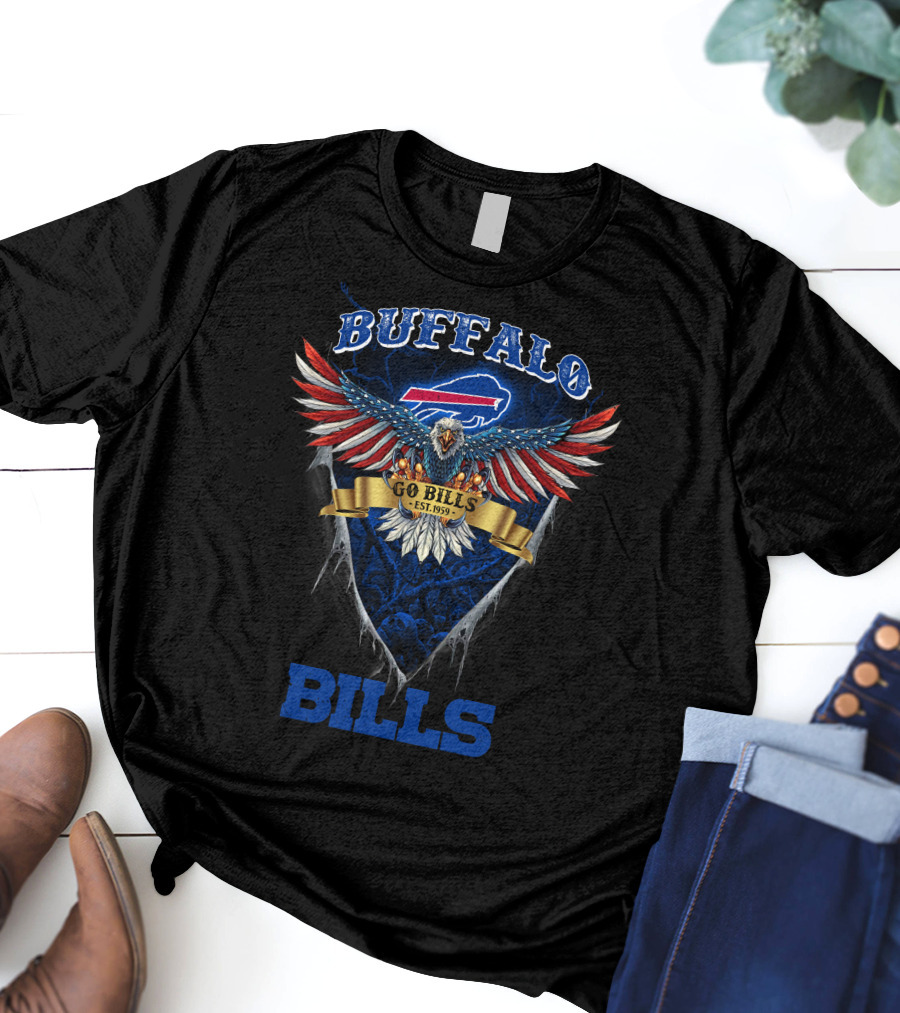 Buffalo Bills Go Bills Est. 1959 Nfl Us Eagle T-Shirt