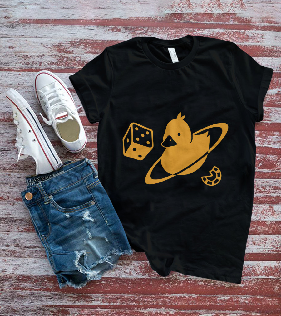 Duck Saturn Dice Horseshoe Iconic Elements T-Shirt