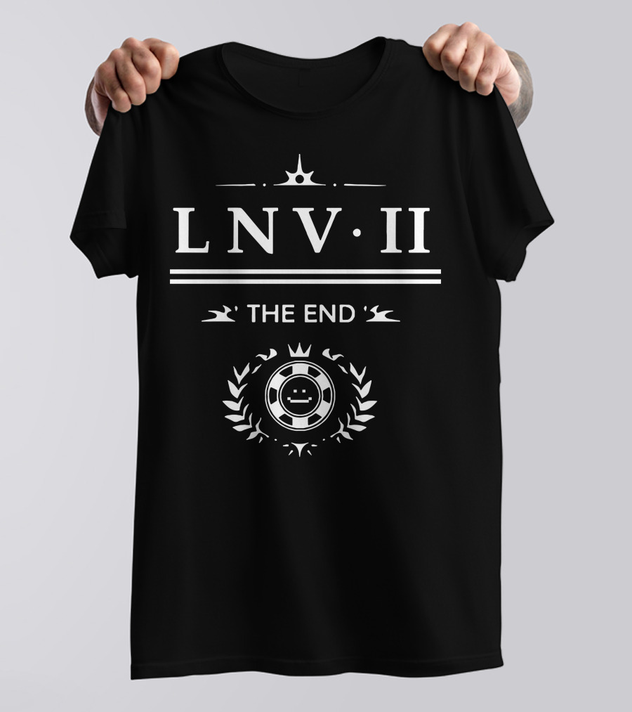 LNV II The End Las Nevadas Poker Chip Crown Laurel T-Shirt