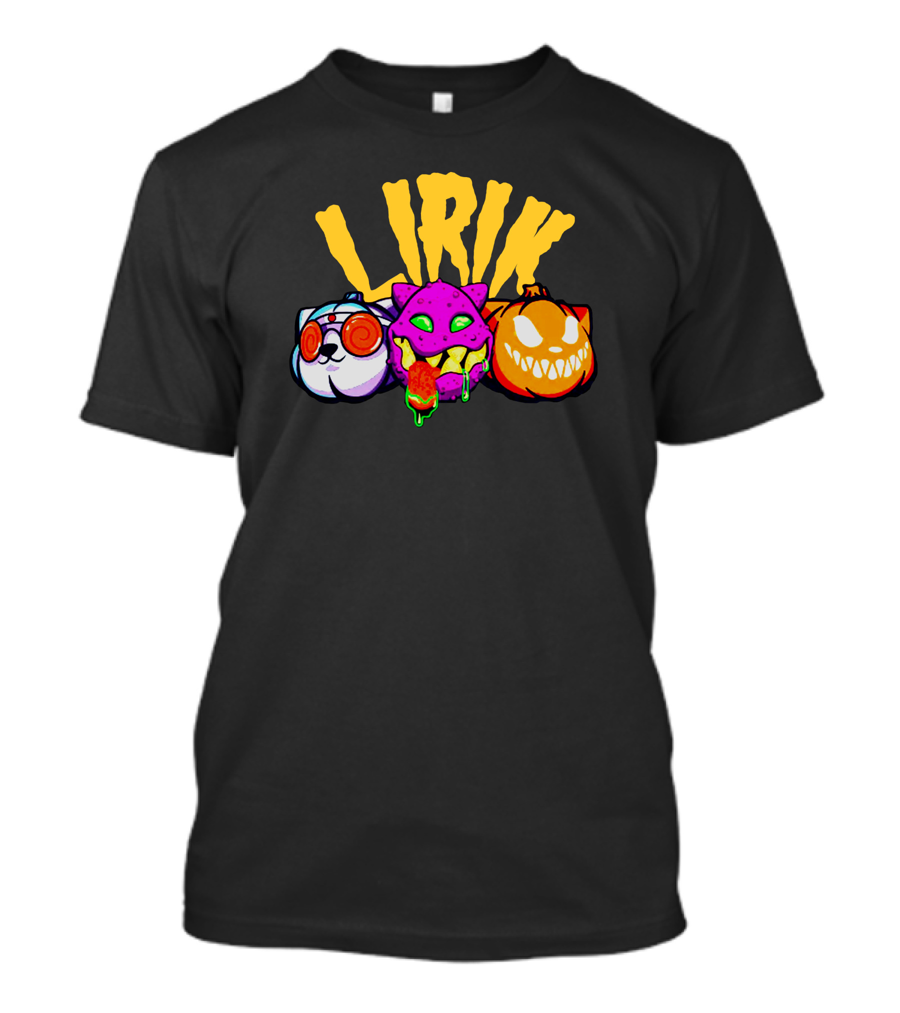 LIRIK GHOULS Trio Halloween Characters T-Shirt