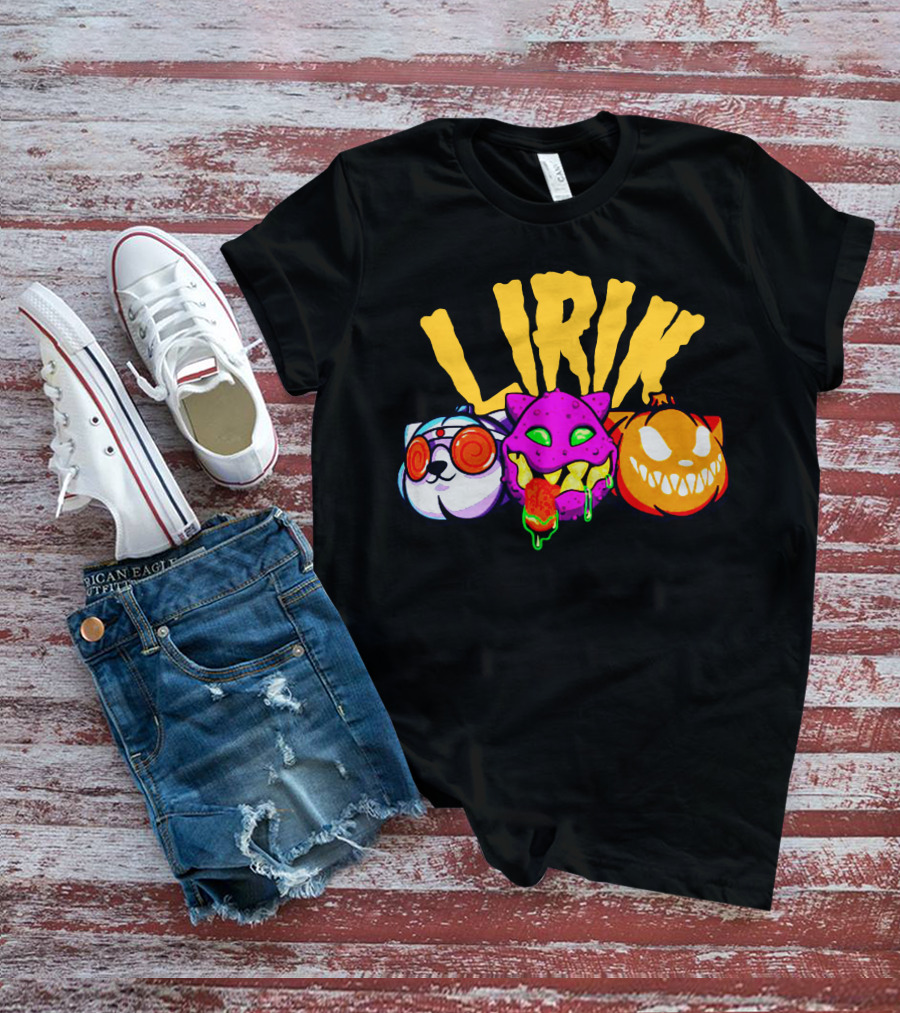 LIRIK GHOULS Trio Halloween Characters T-Shirt
