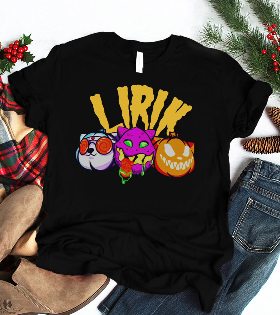 LIRIK GHOULS Trio Halloween Characters T-Shirt