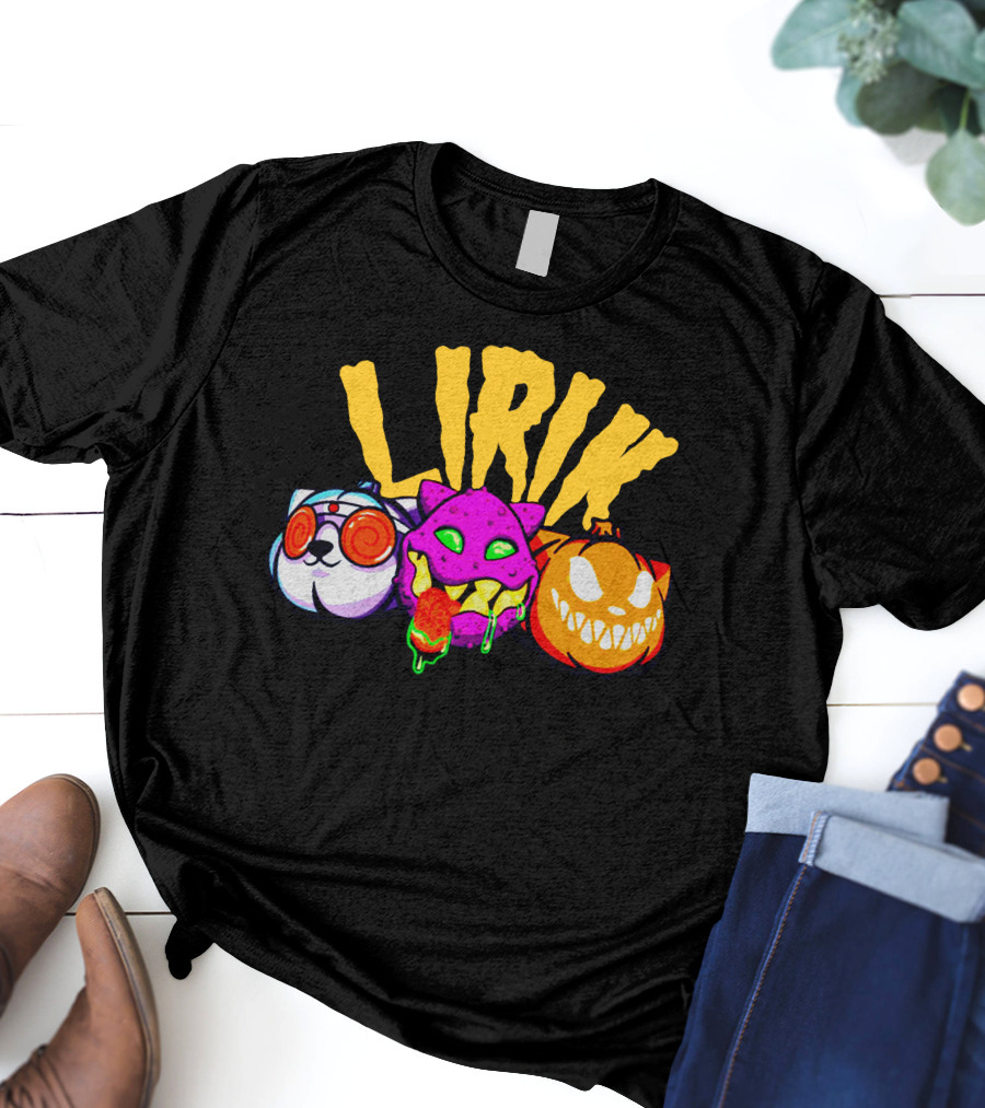 LIRIK GHOULS Trio Halloween Characters T-Shirt