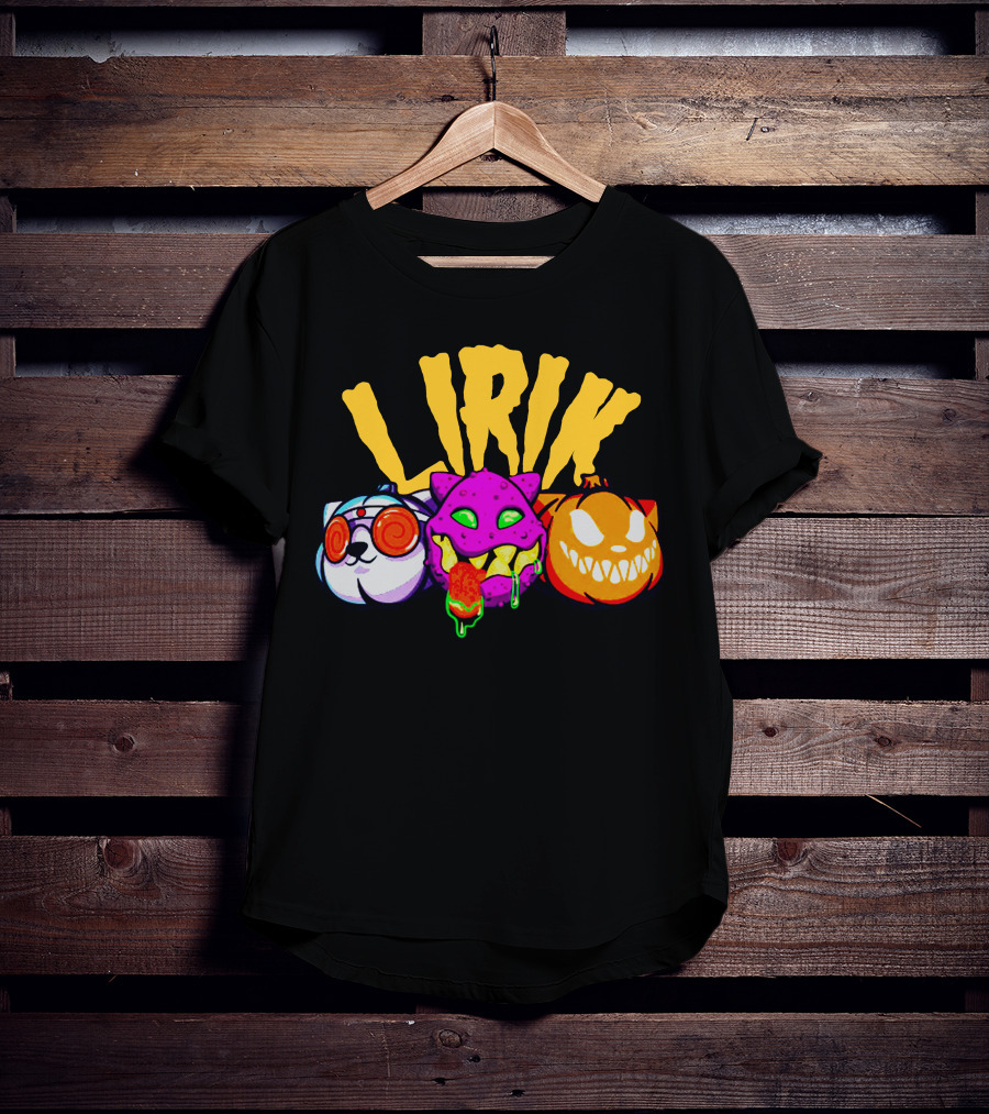 LIRIK GHOULS Trio Halloween Characters T-Shirt