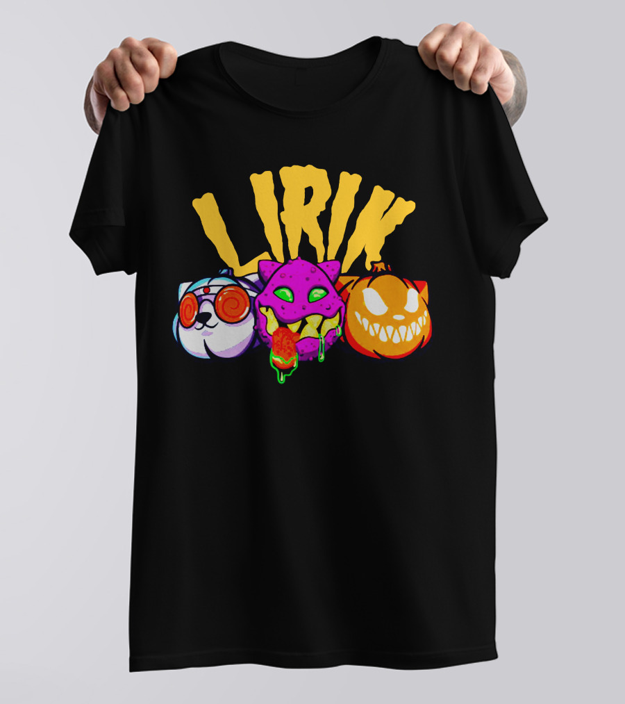 LIRIK GHOULS Trio Halloween Characters T-Shirt