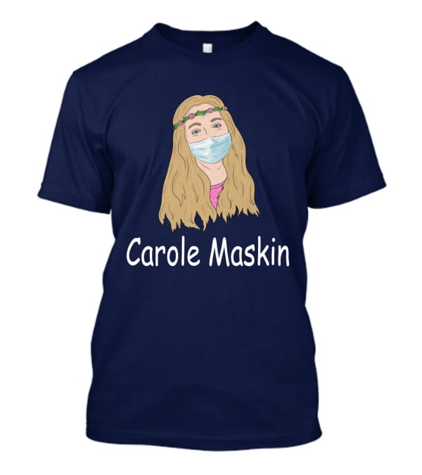 Carole Maskin Face Mask Floral Headband T-Shirt