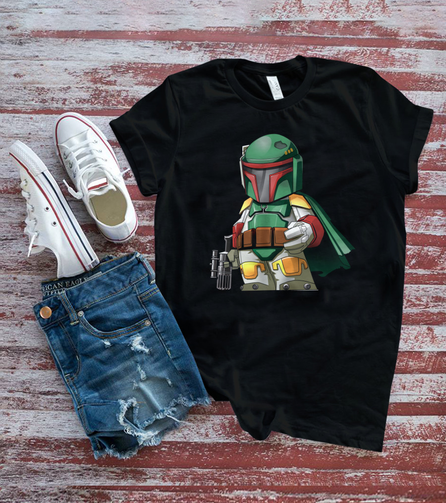 Chibi Bounty Hunter Boba Fett Star Wars Character T-Shirt