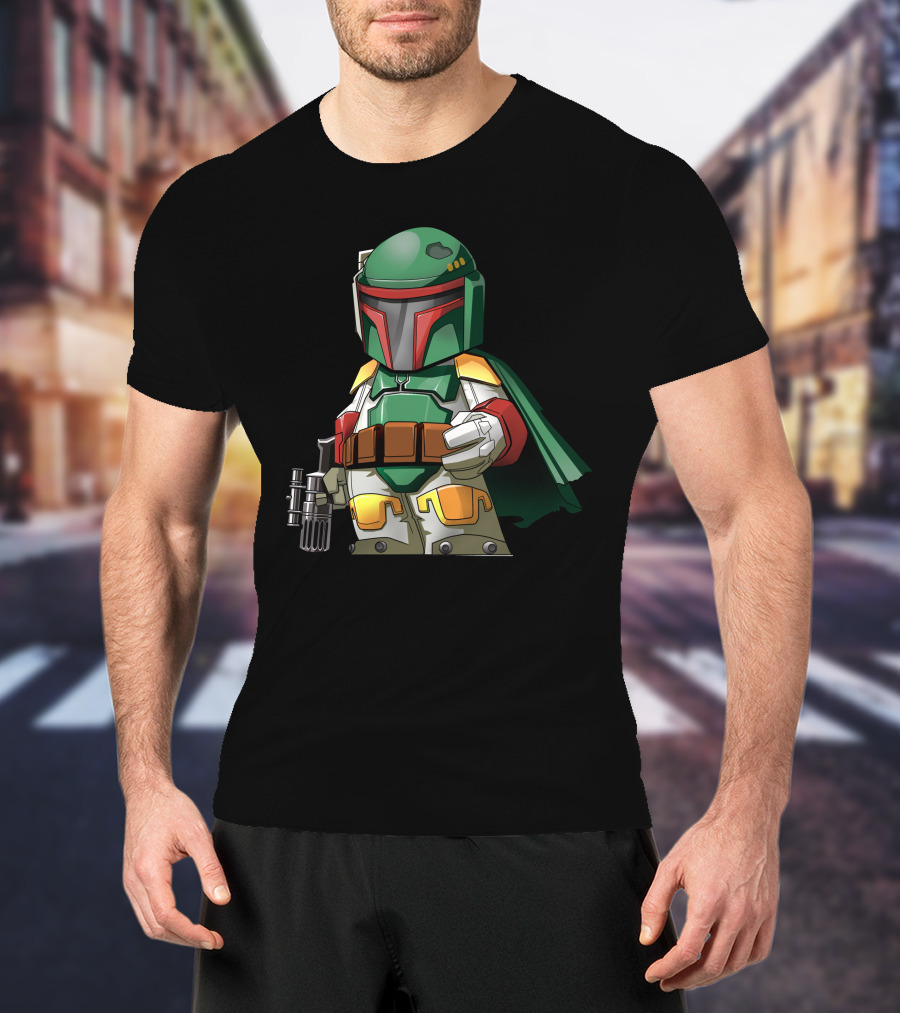 Chibi Bounty Hunter Boba Fett Star Wars Character T-Shirt