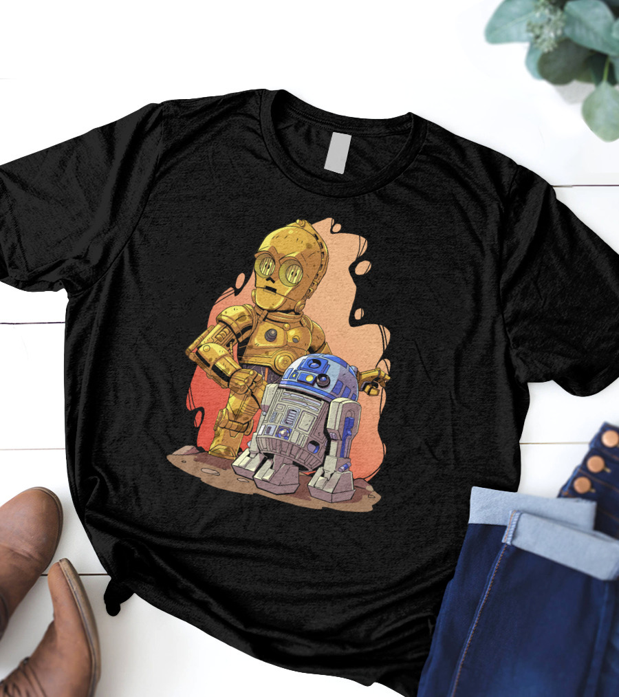 Chibi Star Wars C3PO R2-D2 Duo T-Shirt