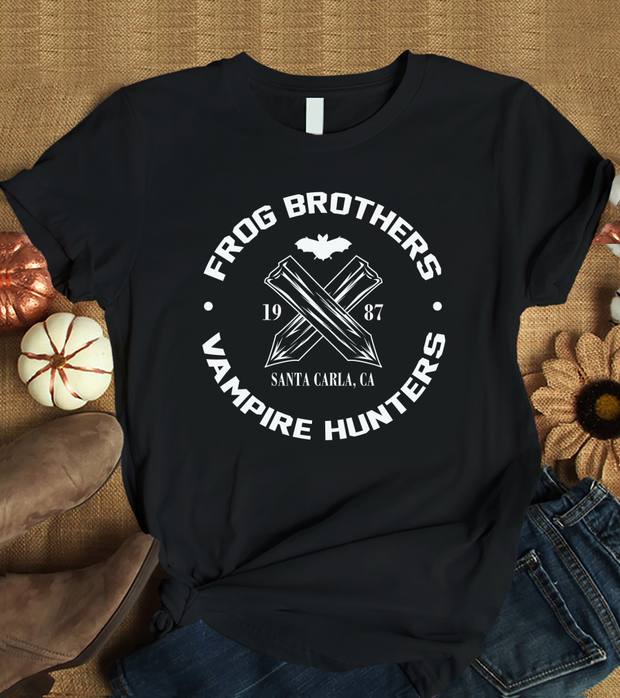 Frog Brothers Vampire Hunters 1987 Santa Carla CA T-Shirt