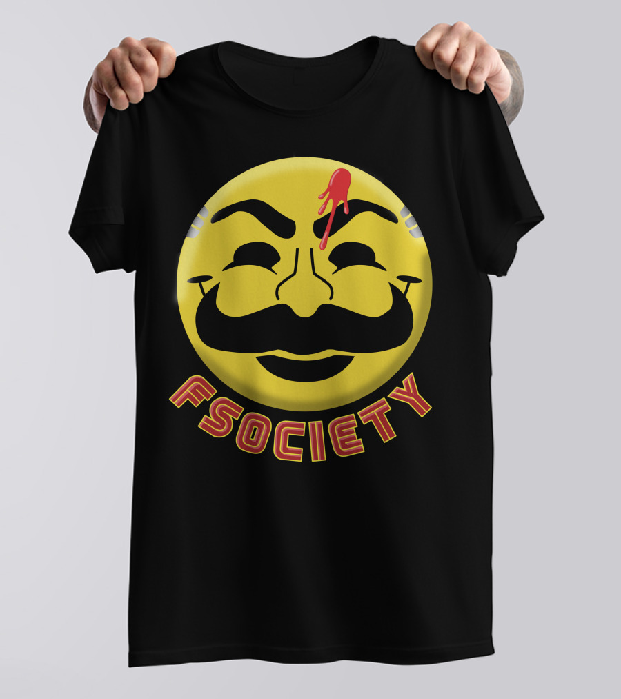 Fsociety Mr. Robot Smiley Face T-Shirt