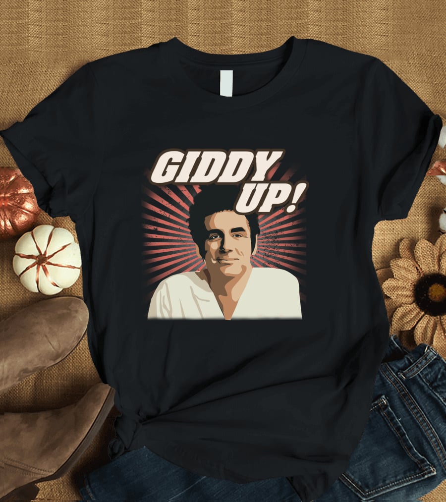 Giddy Up Seinfeld Kramer Retro Sunburst T-Shirt